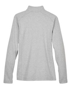 Devon & Jones DG479W Women’s DRYTEC20™ Performance Quarter-Zip Pullover – Grey Heather/ Grey H/ French Blue (back)