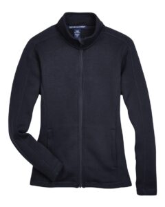 Devon & Jones DG793W Women’s Bristol Full-Zip Sweater Fleece Jacket – Black