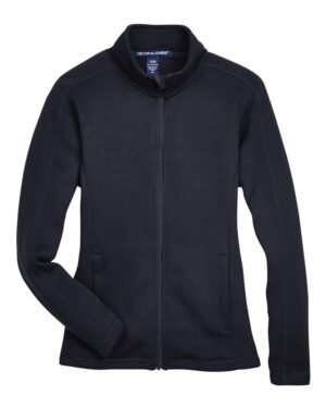 Devon & Jones DG793W Women’s Bristol Full-Zip Sweater Fleece Jacket – Black