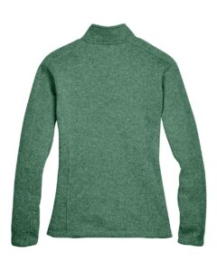 Devon & Jones DG793W Women’s Bristol Full-Zip Sweater Fleece Jacket – Forest Heather (back)