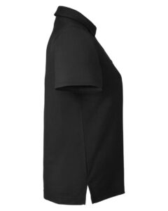 CORE365 CE112W Women’s Fusion ChromaSoft™ Pique Polo – Black (side)