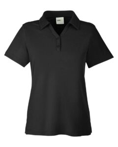 CORE365 CE112W Women’s Fusion ChromaSoft™ Pique Polo – Black