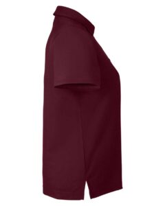 CORE365 CE112W Women’s Fusion ChromaSoft™ Pique Polo – Burgundy (side)