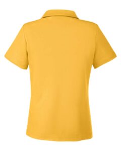 CORE365 CE112W Women’s Fusion ChromaSoft™ Pique Polo – Campus Gold (back)