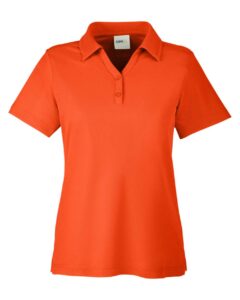 CORE365 CE112W Women’s Fusion ChromaSoft™ Pique Polo – Campus Orange