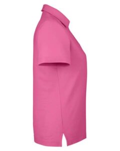 CORE365 CE112W Women’s Fusion ChromaSoft™ Pique Polo – Charity Pink (side)
