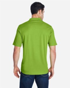 CORE365 88181 Men’s Origin Performance Piqué Polo – Acid Green (on model back)