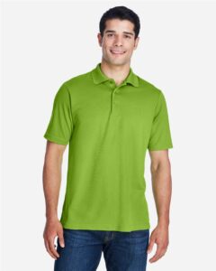 CORE365 88181 Men’s Origin Performance Piqué Polo – Acid Green (on model)