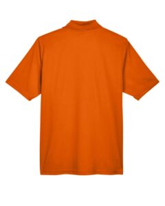 CORE365 88181 Men’s Origin Performance Piqué Polo – Campus Orange (back)