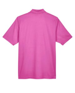 CORE365 88181 Men’s Origin Performance Piqué Polo – Charity Pink (back)