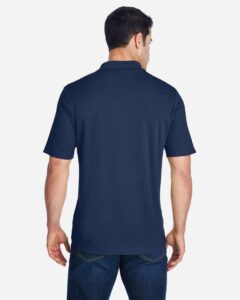 CORE365 88181 Men’s Origin Performance Piqué Polo – Classic Navy (on model back)