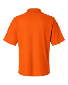 CORE365 CE106 Men’s Resolve CVC Performance Pique Polo – Campus Orange (back)