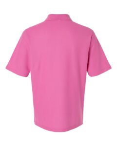 CORE365 CE106 Men’s Resolve CVC Performance Pique Polo – Charity Pink (back)