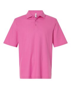 CORE365 CE106 Men’s Resolve CVC Performance Pique Polo – Charity Pink