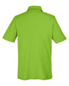 CORE365 CE112 Men’s Fusion ChromaSoft™ Pique Polo – Acid Green (back)