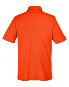 CORE365 CE112 Men’s Fusion ChromaSoft™ Pique Polo – Campus Orange (back)