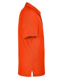 CORE365 CE112 Men’s Fusion ChromaSoft™ Pique Polo – Campus Orange (side)