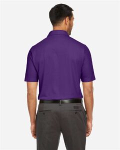 CORE365 CE112 Men’s Fusion ChromaSoft™ Pique Polo – Campus Purple (on model back)