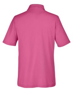 CORE365 CE112 Men’s Fusion ChromaSoft™ Pique Polo – Charity Pink (back)