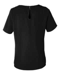 Devon & Jones DP613W Women’s Perfect Fit™ Boat Neck Blouse – Black (back)