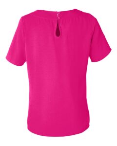 Devon & Jones DP613W Women’s Perfect Fit™ Boat Neck Blouse – Crown Raspberry (back)