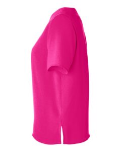 Devon & Jones DP613W Women’s Perfect Fit™ Boat Neck Blouse – Crown Raspberry (side)