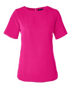 Devon & Jones DP613W Women’s Perfect Fit™ Boat Neck Blouse – Crown Raspberry
