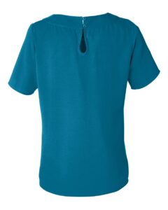 Devon & Jones DP613W Women’s Perfect Fit™ Boat Neck Blouse – Dark Teal (back)