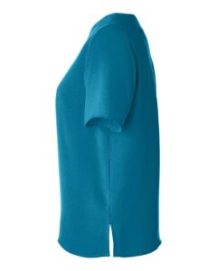 Devon & Jones DP613W Women’s Perfect Fit™ Boat Neck Blouse – Dark Teal (side)