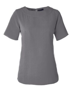 Devon & Jones DP613W Women’s Perfect Fit™ Boat Neck Blouse – Graphite