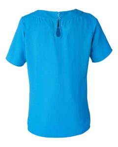 Devon & Jones DP613W Women’s Perfect Fit™ Boat Neck Blouse – Ocean Blue (back)