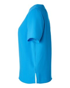 Devon & Jones DP613W Women’s Perfect Fit™ Boat Neck Blouse – Ocean Blue (side)