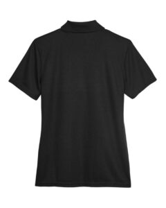 CORE365 78181 Women’s Origin Performance Piqué Polo – Black (back)