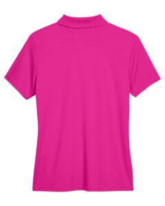 CORE365 78181 Women’s Origin Performance Piqué Polo – Bright Magenta (back)