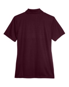 CORE365 78181 Women’s Origin Performance Piqué Polo – Burgundy (back)
