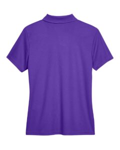 CORE365 78181 Women’s Origin Performance Piqué Polo – Campus Purple (back)