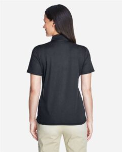 CORE365 78181 Women’s Origin Performance Piqué Polo – Carbon (on model back)