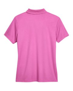 CORE365 78181 Women’s Origin Performance Piqué Polo – Charity Pink (back)