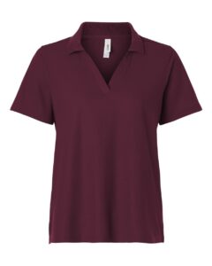 CORE365 CE106W Women’s Resolve CVC Performance Pique Polo – Burgundy