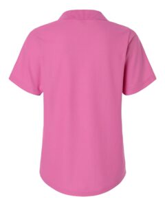 CORE365 CE106W Women’s Resolve CVC Performance Pique Polo – Charity Pink (back)