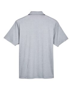 Devon & Jones DG22 Men’s CrownLux Performance® Address Mélange Polo – Grey Melange (back)