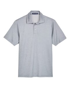 Devon & Jones DG22 Men’s CrownLux Performance® Address Mélange Polo – Grey Melange