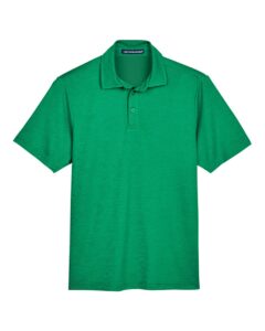 Devon & Jones DG22 Men’s CrownLux Performance® Address Mélange Polo – Kelly Green Melange