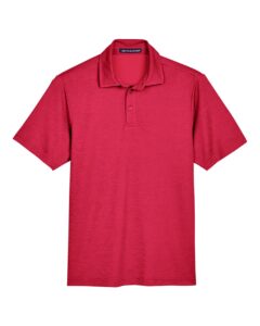 Devon & Jones DG22 Men’s CrownLux Performance® Address Mélange Polo – Red Melange