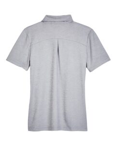 Devon & Jones DG22W Women’s CrownLux Performance® Address Melange Polo – Grey Melange (back)