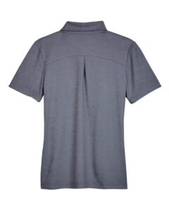 Devon & Jones DG22W Women’s CrownLux Performance® Address Melange Polo – Navy Melange (back)