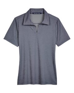 Devon & Jones DG22W Women’s CrownLux Performance® Address Melange Polo – Navy Melange