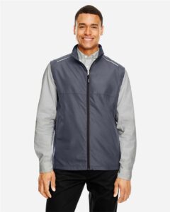 CORE365 CE703 Men’s Techno Lite Unlined Vest – Carbon (on model)