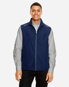CORE365 CE703 Men’s Techno Lite Unlined Vest – Classic Navy (on model)