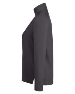 CORE365 CE405W Women’s Fusion ChromaSoft™ Pique Quarter-Zip Pullover – Carbon (side)